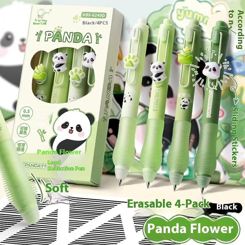 Back To School 4pcs/Set Erasable Gel Pen Quick Drying 0.5mm Black/Blue Smooth Ink Pen Student Stationery Office Supplies Gifts