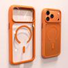 Magnetic Business Simplicity Shockproof Orange Bumper Camera Button Case For For Iphone 17 Pro Max Clear Lens PC Cover For Magsafe