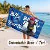 Custom Name Large Beach Towel,Billie Eilish Quick Absorbent Towel For Outdoor Travel Poolside