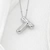 Smooth Chunky Bubble Initial letter Pendant Necklace Women Personality Jewelry Gold Balloon 26 Letter Necklaces