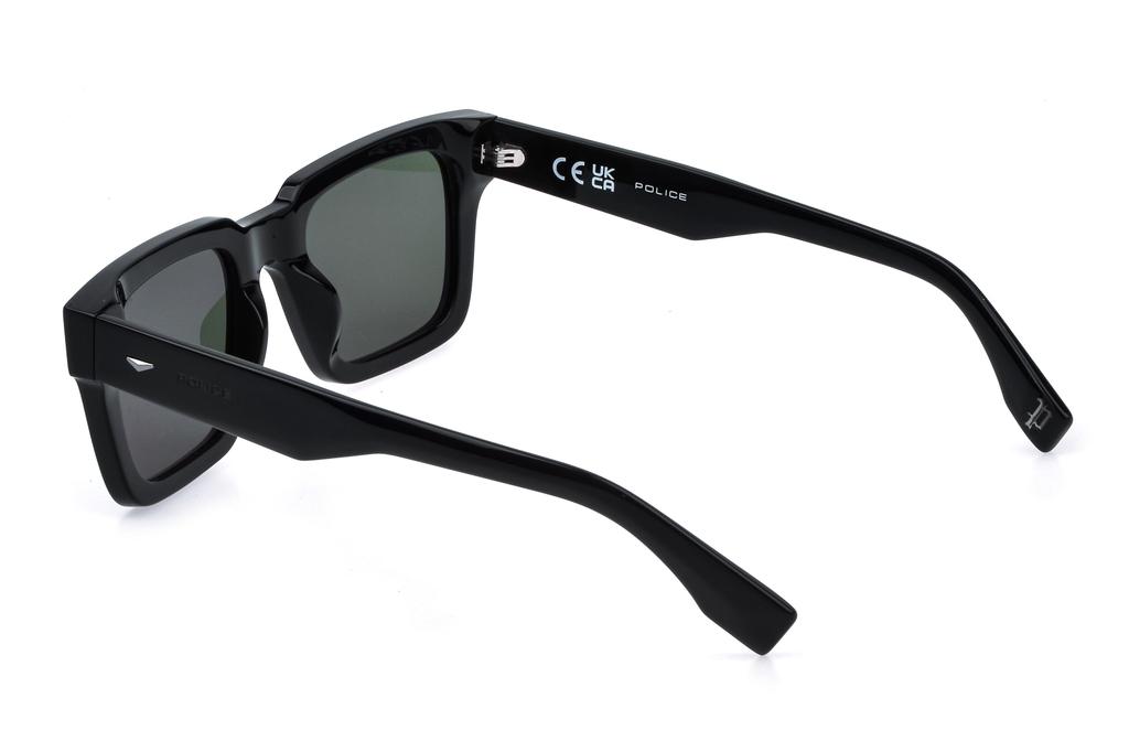 Police SPLQ88 Shiny Size Shiny Size 52 Sunglasses, Black, 52, Black,