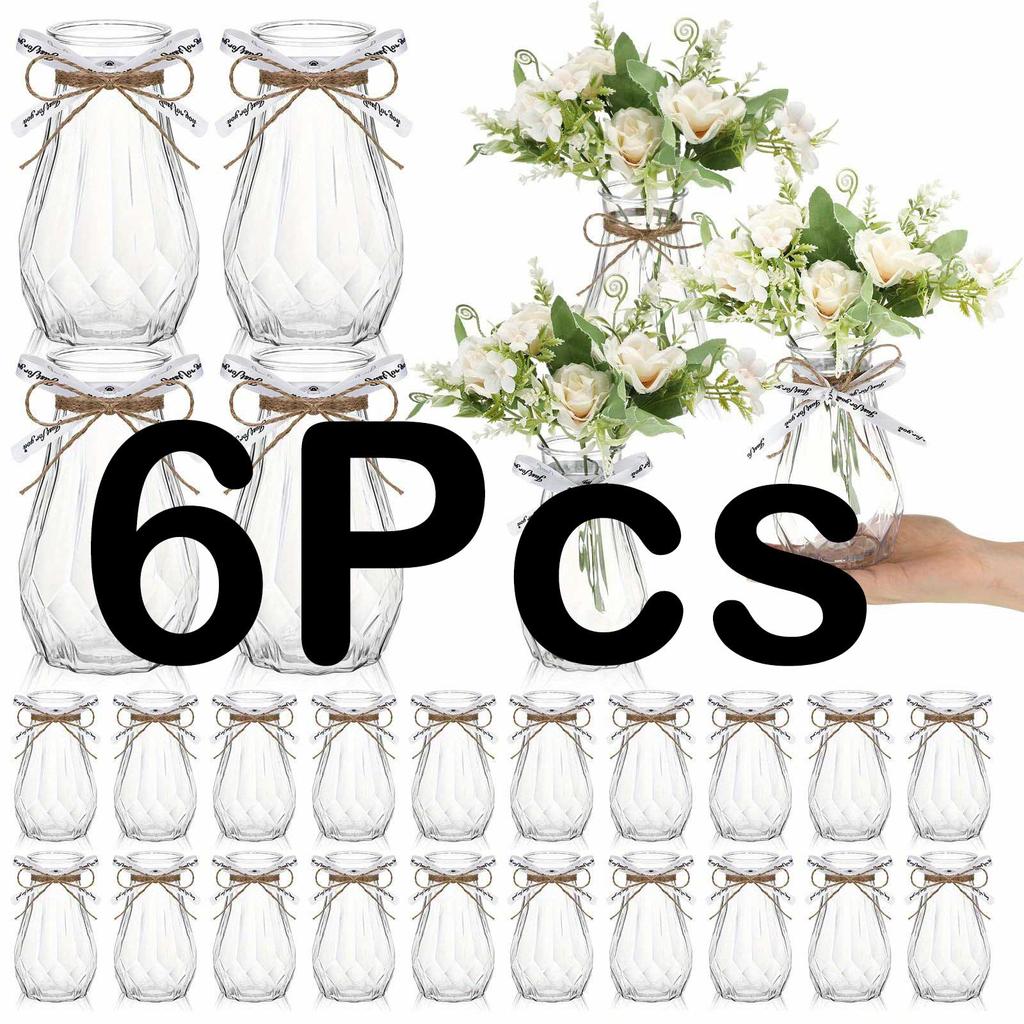 High Quality Diamond Style Plastic Vase, Transparent Vase, Suitable for Table Decoration, Wedding, Home, Table Decoration