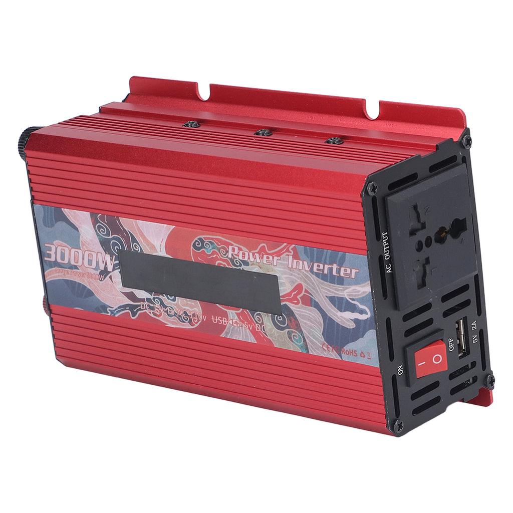 Reiner Sinuswellen-Wechselrichter DC 12V zu AC 110V Multifunktionaler Strom-Batterie-Wandler für Elektrisch