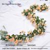 Artificial Rose Vine Floral Ceiling Decor