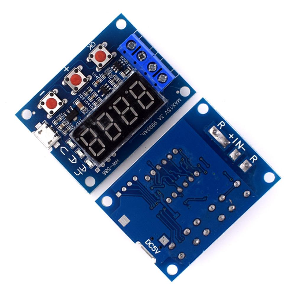 HW-586 Battery Tester LED Digital Display 18650 Lithium Battery Power Supply Test Resistance Lead-acid Capacity Discharge Meter