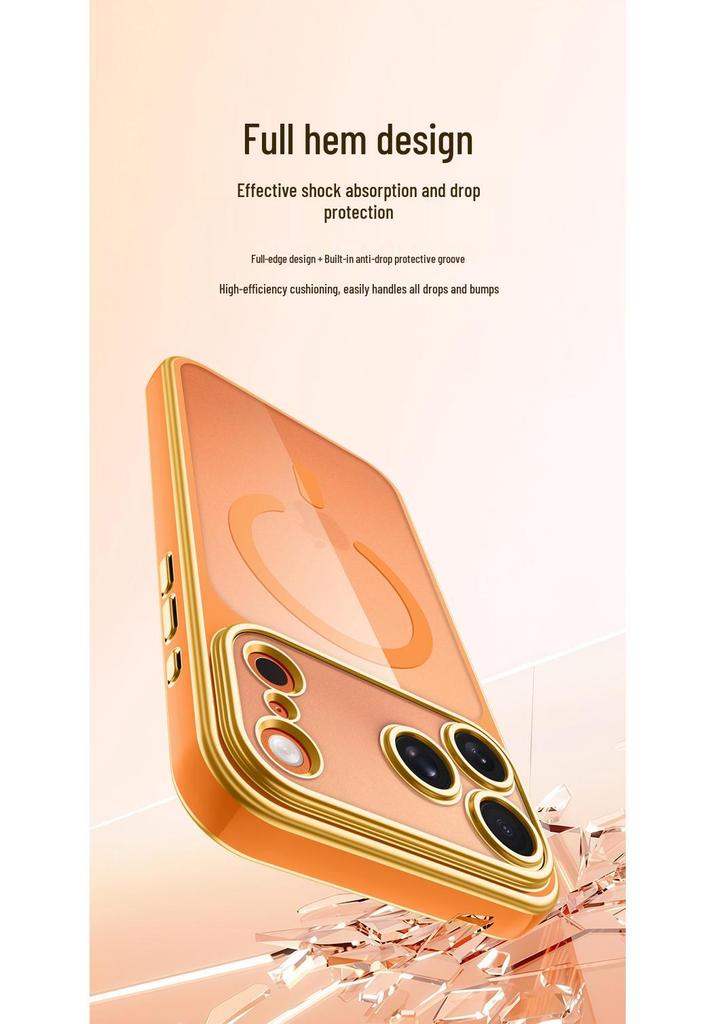 iPhone 17 Pro Max Case: Two-Color Electroplated, Magnetic, Transforms into All-Inclusive Transparent Protective Shell