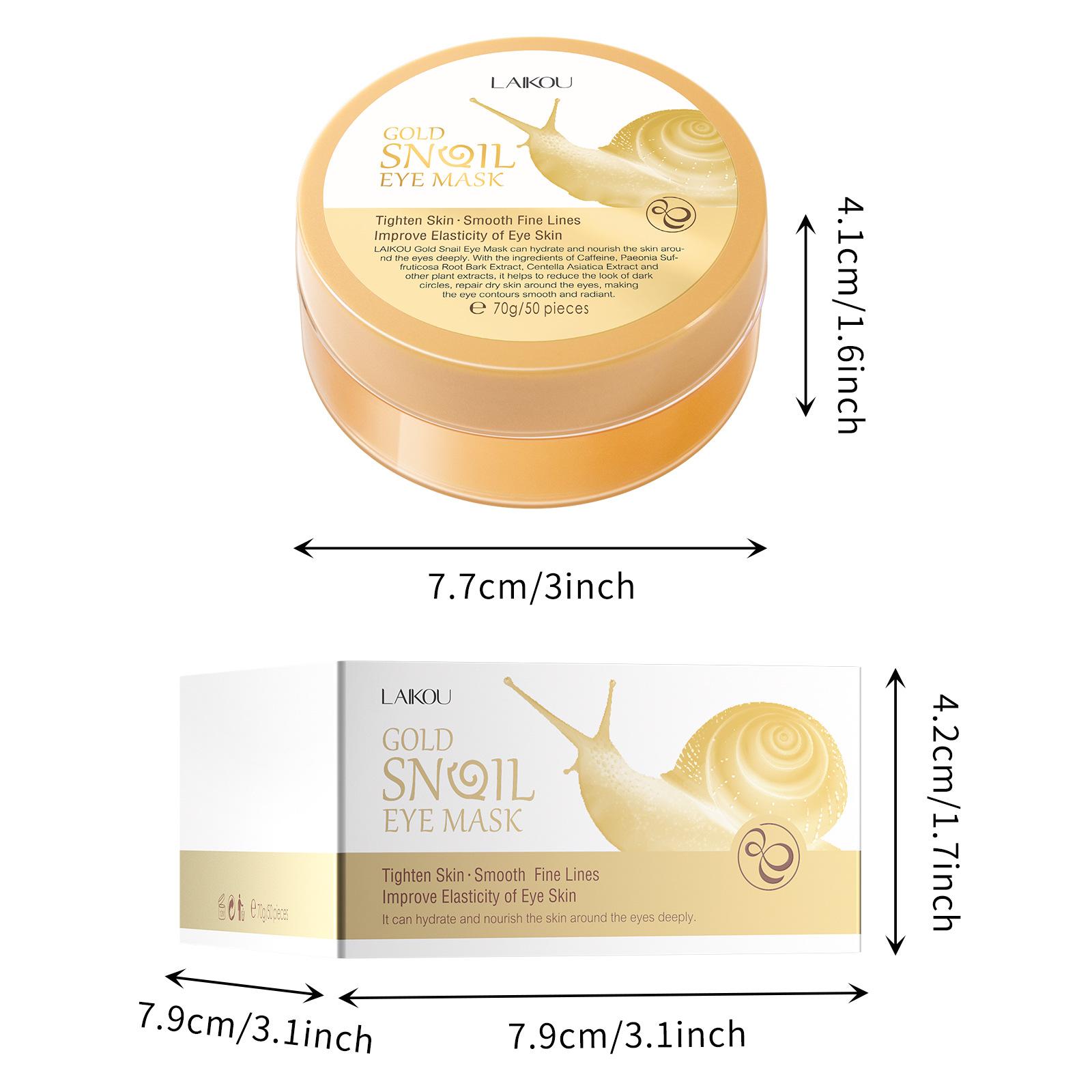 

LAIKOU Lycome Snail маска для глаз уход за глазами увлажнение 70g