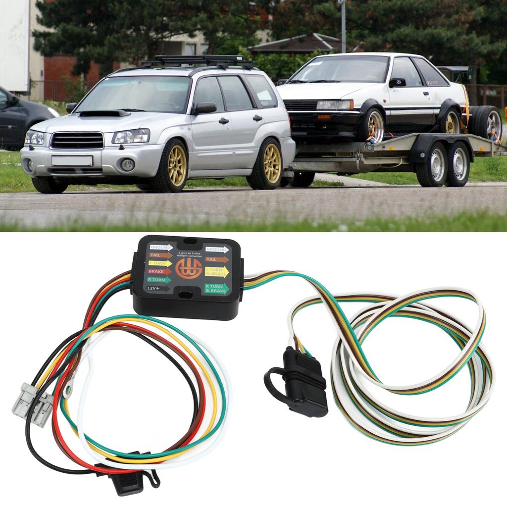 4 Pin Trailer Wiring Harness 56161, Towing Taillights Brake Turn Signals Connector Kit for 2005-2010, Easy to Install, Optimal Light