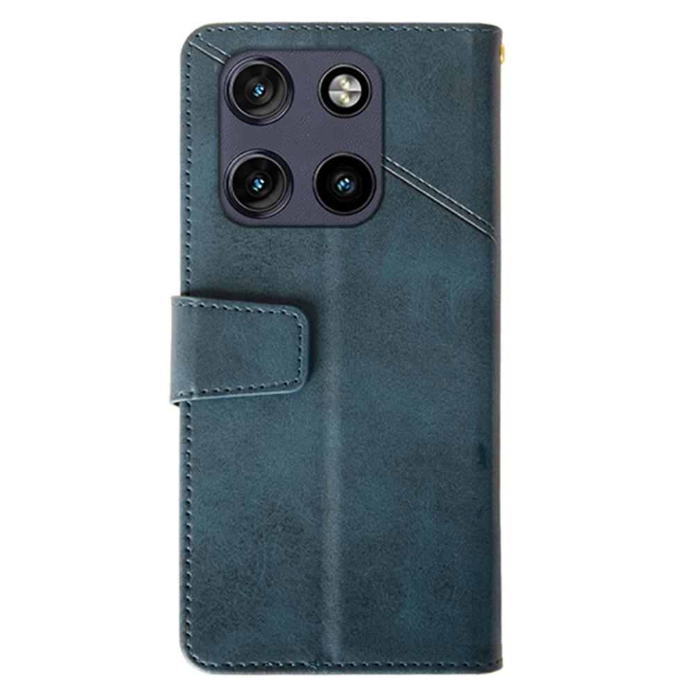 IDEWEI For Motorola Moto G Stylus 5G (2025) Case Leather Wallet Phone Cover Stand Calf Texture