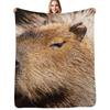 Capybara Profile Throw Blanket Year Round Soft Comfortable Blanket for Home