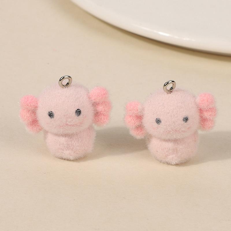 5 ks 3D roztomilý hejn mořská vydra Žlutá kuřecí přívěsky Kreslený přívěsek zvířátka Diy Keychain Náušnice Šperky Doplňky Dárky