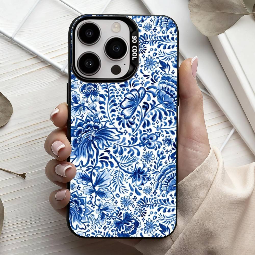 B-blue and W-white china Phone Case For iPhone17,16,15,14,13,12,11 Plus,Pro Max Black Candy silver phone case