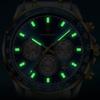 Men's Multifunctional Three Eye Chronograph Watch Multi Functional Waterproof Luminous Calendar Quartz Watch Holiday Gifts Men's Exquisite Gift Watch
