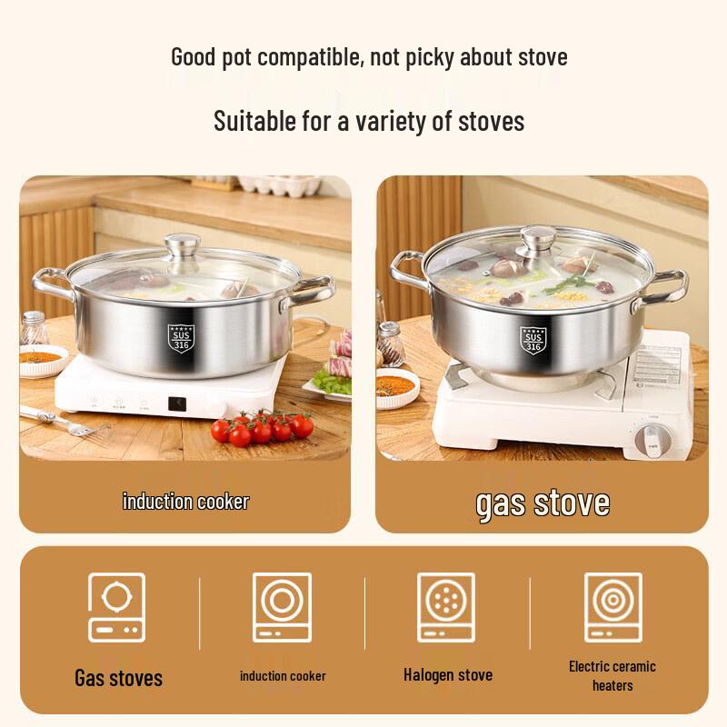 Chixing Thickened 304 Stainless Steel Soup Pot