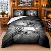 Printed 3Pcs Bedding Set Derby County Pattern Bed Sheet Pillowcase For Bedroom Decor