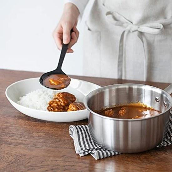 Muji Silicone Cooking Spoon Length approximately 26cm Black