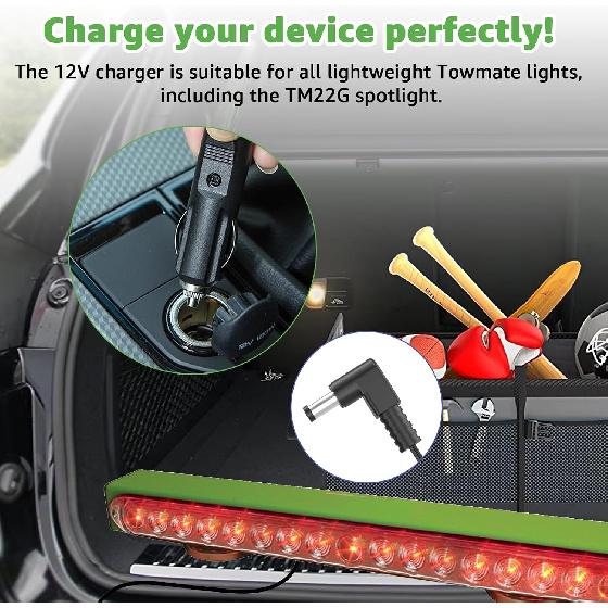 Charger for Towmate Light Bar,Cable for TowMate Wireless LED Tow Light Bar