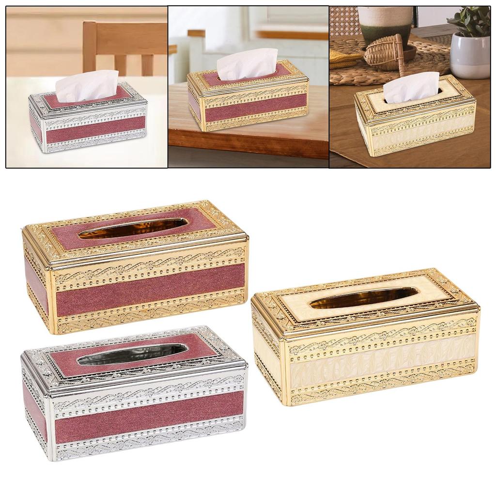 Tissue Box Cover Napkin Paper Holder Case Pumping Paper Case Tissue Holder for Office Kitchen Home Living Room Decoration