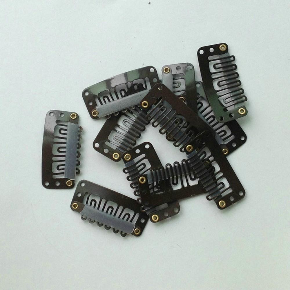 

Fashion Micro Black Metal Tools Comb Wig 6-teeth 3.2cm Hair Extension Clips Accessories Hairpin чёрный