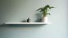 White Hanging Shelf, Wall Shelf, 60 Cm Bookshelf + Shelf Bracket