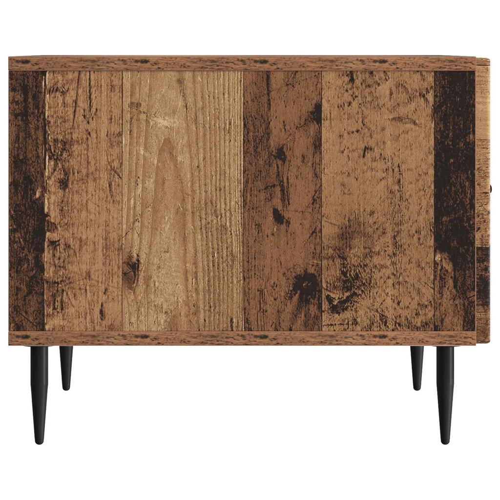 Coffee Table with Drawers Reclaimed Wood Look 49 X 50 X 40 Cm Engineered Wood