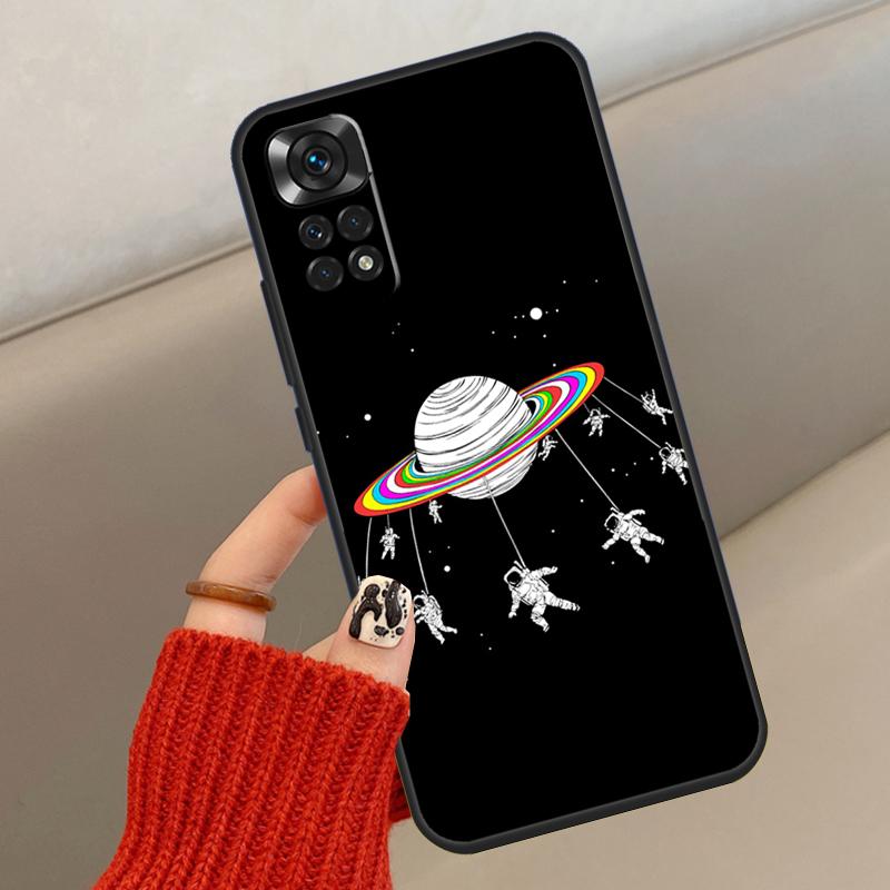 

Чехол Планета Астронавт для Xiaomi Redmi Note 14 10 11 12 13 15 Pro Plus Чехол для Redmi 15 14C 10C 12C 13C 15C Redmi 12 4G