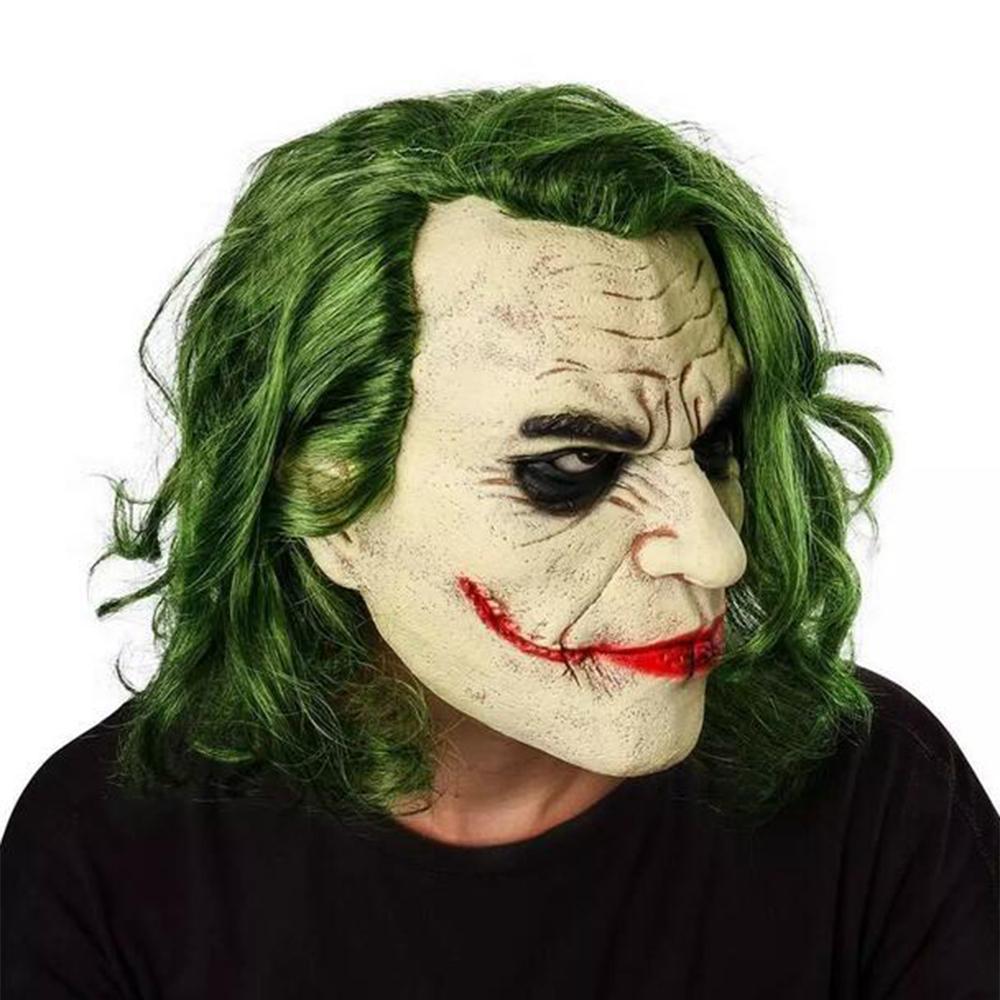 Maska Jokera Klauna Strašidelná Halloweenská Latexová Maska Pro Cosplay Kostýmové Rekvizity Celá Hlava