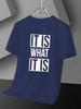 Men's Graphic Tee - Casual Crew Neck, Short Sleeve T-Shirt with Stretch Fabric, Machine Washable -Leisure Style