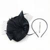 Elegant Feather Trimmed Raffia Hat For Women Lightweight Breathable For Races Weddings And Outdoor