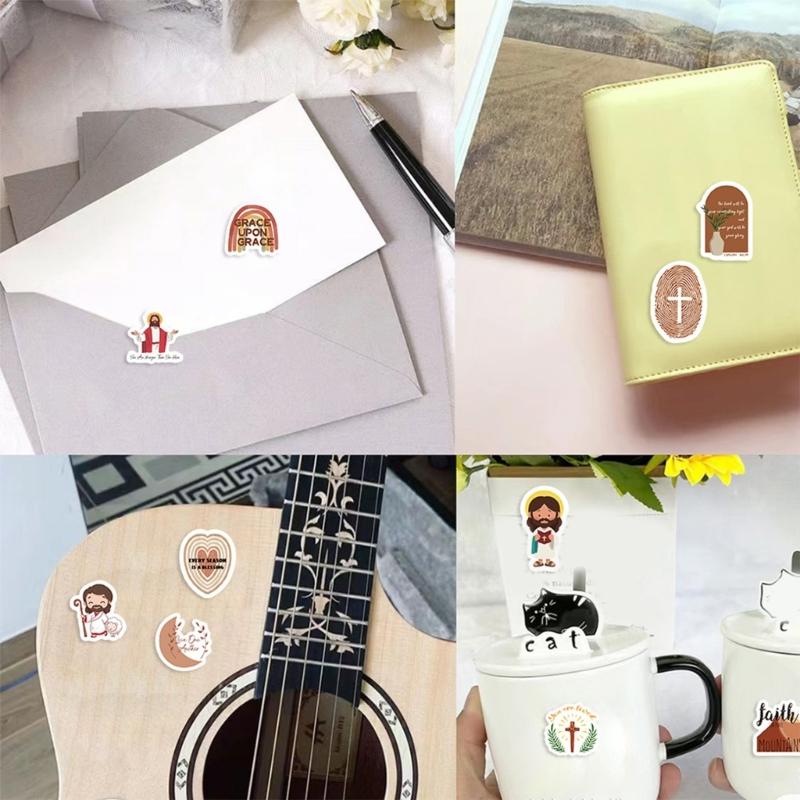 Adhesive Sticker Religion Character Sticker Decal Laptop Sticker Asthetic Decal Scrapbooking Sticker Gift Box Sticker