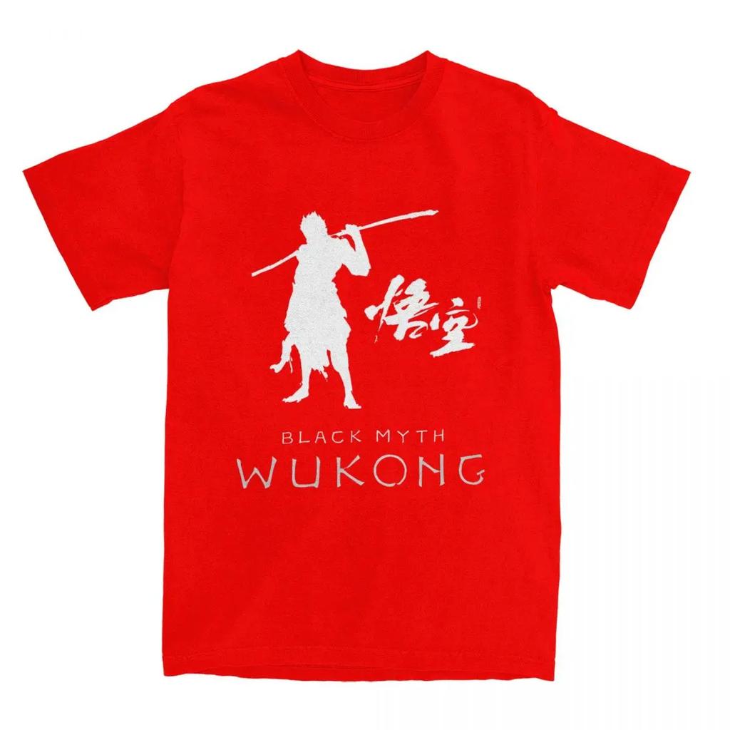 Haikyuu T-Shirt Black Myth Wukong Baumwoll-T-Shirts Wukong Spiel Trendy Cooles T-Shirt für Mann Strand Basic Lässige Kurzarm-Tees
