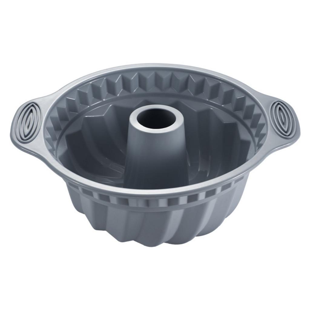 9.5 Inch Silicone Cake Pans, Non-stick Fluted Cake Pan With Sturdy Handle, Cake Baking Molds, Perfect Bakeware For Cake, Gelatin, Bread, Gelatinas