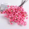 1/3Pcs Peach Blossom Artificial Flowers Bouquet Silk Fake Flowers for Home Decor Garden Wedding Decoration Outdoor Vase Ornament