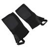 2PCS Equestrian Half Chaps Cowhide Leather Canvas Professional Ergonomic Horse Riding Half Chaps for Training S