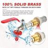 1/2" 3/4" Messing-Wassertank-Anschlusssatz, mit Legierungshahn, Dichtung, Kupferrohr, Fischtank-Kupplung, Gartenbewässerungsschlauch-Adapter