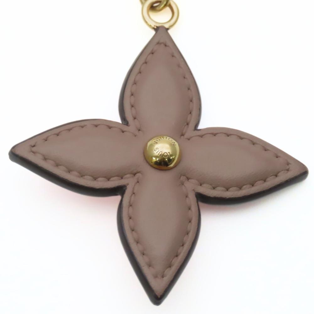 Used LOUIS VUITTON Bag charm Porte Cle Preppy M00363 metal/leather multicolor Monogram flower