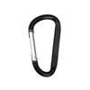 D-förmiger Aluminiumlegierungs-Karabiner-Schlüsselanhänger - Schnellverschluss, Größe 8, Herzförmig, Camping-Sicherheitsverschluss