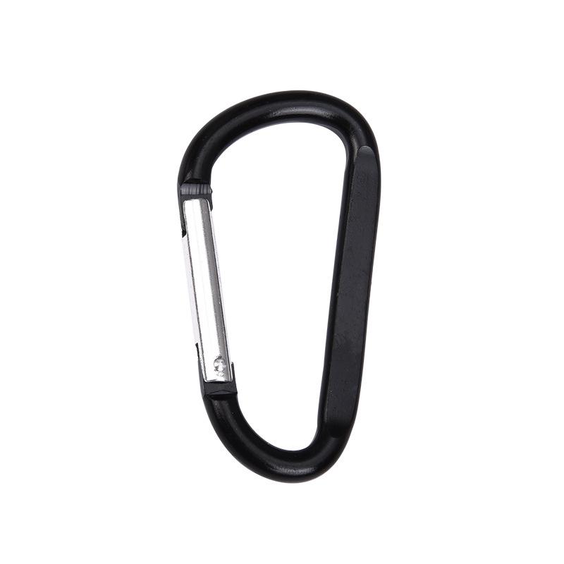 D-förmiger Aluminiumlegierungs-Karabiner-Schlüsselanhänger - Schnellverschluss, Größe 8, Herzförmig, Camping-Sicherheitsverschluss