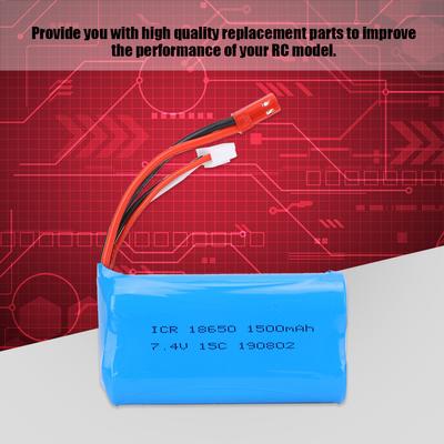 7.4V 1500mAh 18650 15C Rechargble Lithium Battery RC Aircraft Part for 9118 for MJX F45
