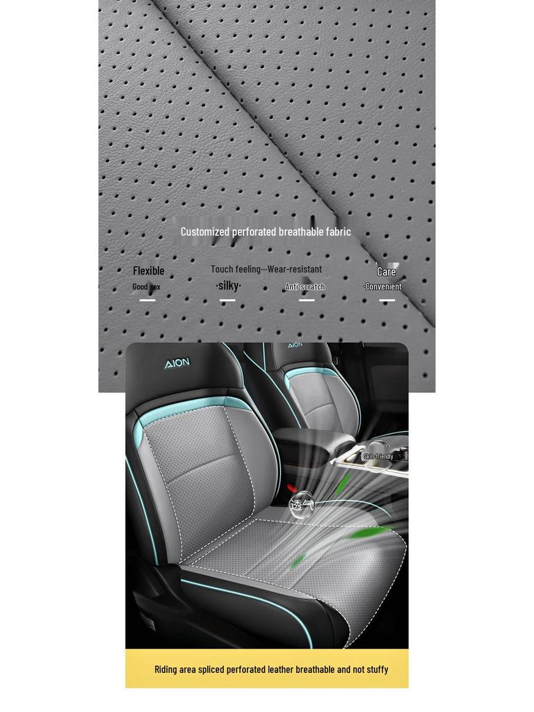 Aion Y Full Leather Car Seat Cushion - All-Season, New Model