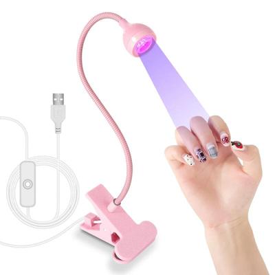 LED UV lampa na nehty pro sušení gelových laků na nehty Klipová Flexibilní Stolní Mini Přenosná USB Lampa na nehty UV Světlo Sušička pro Manikúru Salon