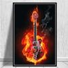 Guitars Instrument Collections Music Quote Canvas Painting Posters HD Prints Wall Art Pictures Aesthetic Room Home Decor No Frame