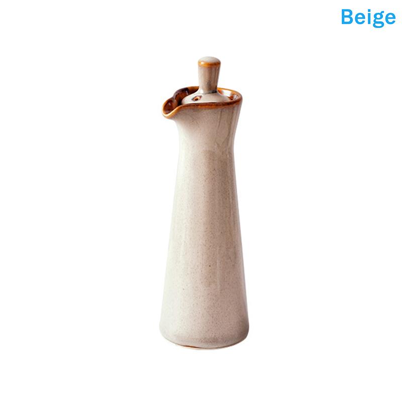 Japon Tarzı Seramik Yağdanlık Ev Tipi Soya Sosu Sirke Yağ Şişesi Zeytinyağı Baharat Saklama Kabı Mutfak Aksesuarları