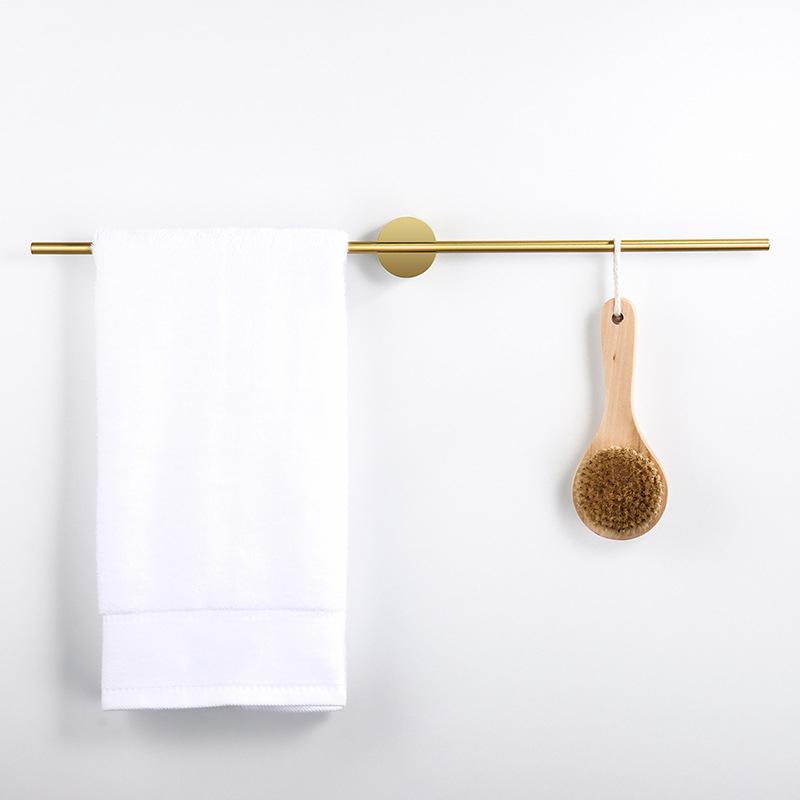 40/50cm Movable Towel Bar Towel Hanger Bath Towel Holder Wall Towel Bar Space Aluminum Bathroom Shelf Kitchen Storage Rack