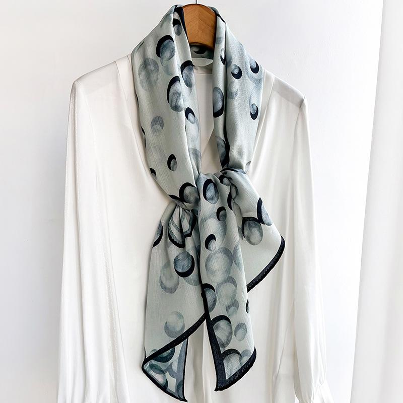 Nowy Modny Szalik Modny Wszechstronny Szalik z Garniturem Koszulowym Profesjonalny Szalik Francuska Apaszka Damska Wiosna