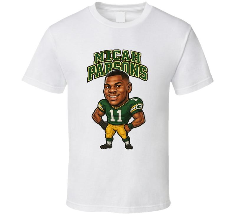 Micah Parsons Green Bay Football Caricature Unisex T-Shirt XXL