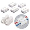 10pcs Wiring Clip 2/14 Hole Terminal Block Clamp Connector Fix Good insulation Household Kit Push-in Quick Fix