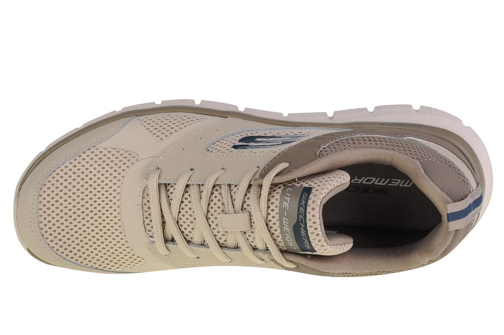 Skechers Track-Syntac, Mens Beige Sneakers