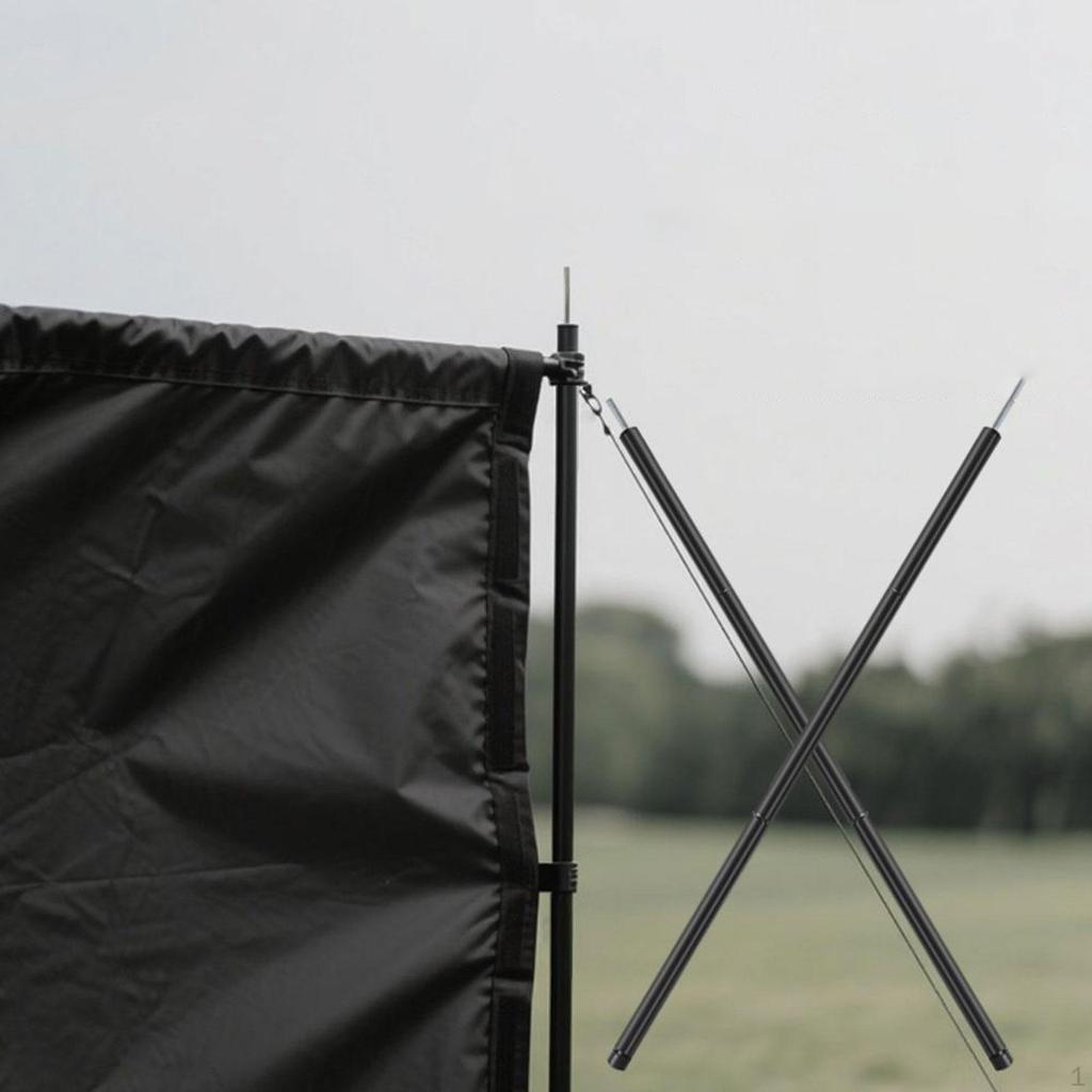 1.5 Meters Tent Awning Wind Wall Support Pole Replacement for Headroom Canopy Accessory Portable