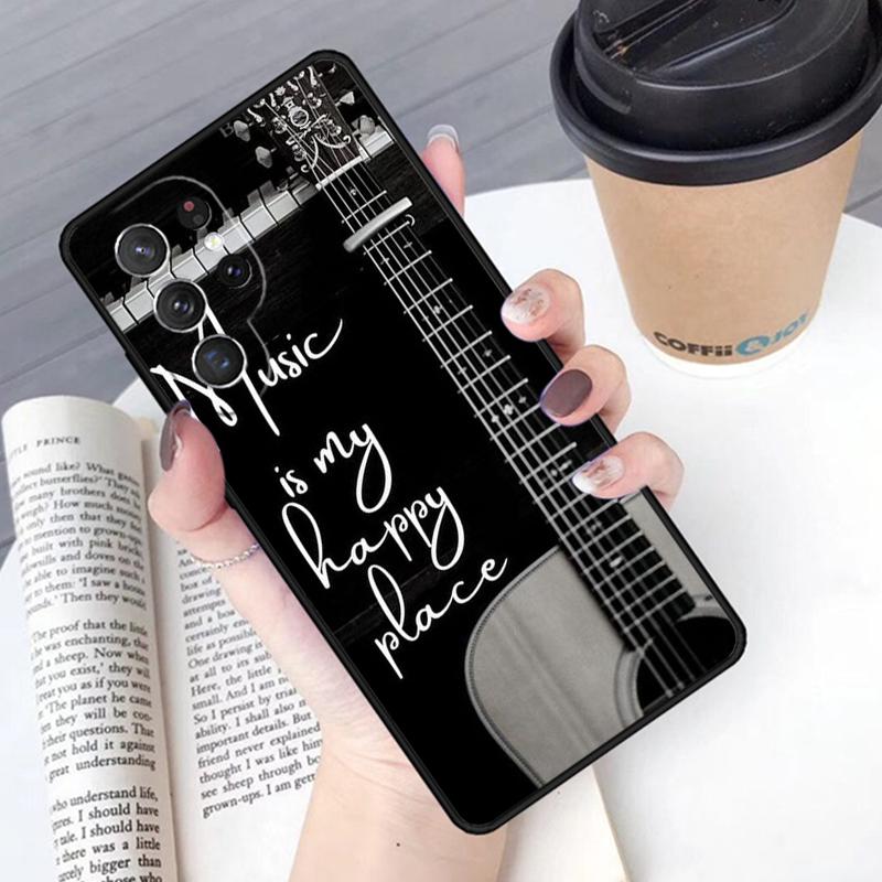 Rock Music Instrument Guitar phone case Cover For Samsung Galaxy S24 S25 Ultra S21 S22 Ultra S10E Note 10 Plus Note 20 FE S23